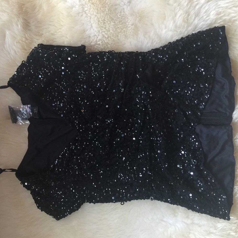 Adrianna Papell sequin top - Picture 4 of 5